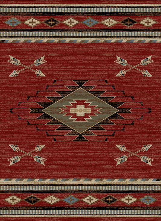 Arrowhead Red Rug Collection