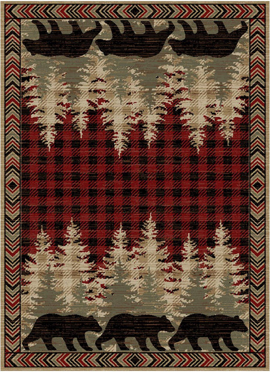 Blowing Rock Red Rug Collection