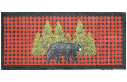 Pine Bear Red Rug Collection