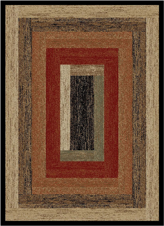 Rustic Panel Multi Rug Collection