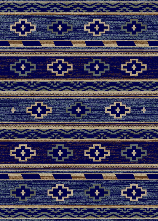 Star Valley Navy Rug Collection