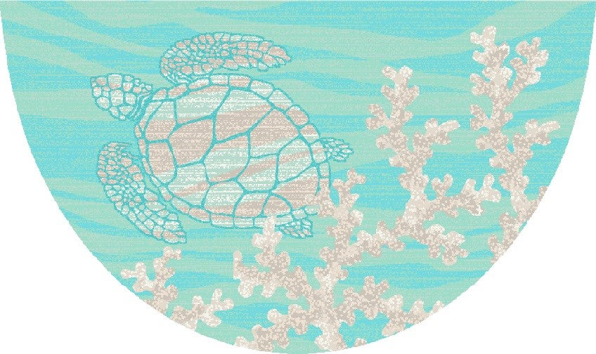 Turtle Coral Rug Collection