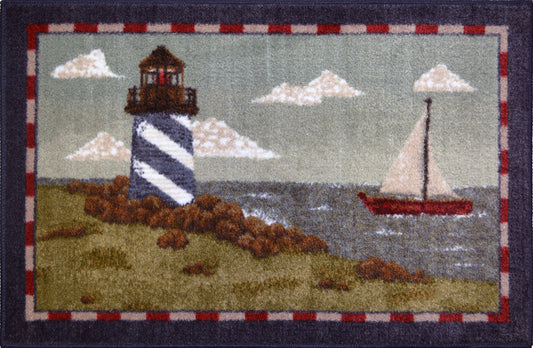 Rocky Bay Lighthouse Rug Collection