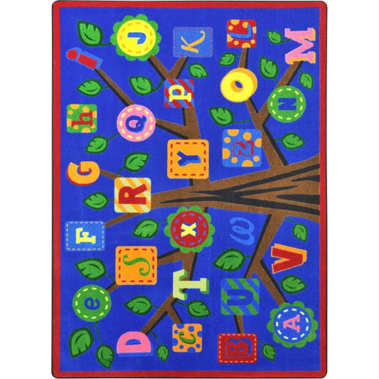 Alphabet Leaves 5'4"x7'8" Rectangle Rug Collection